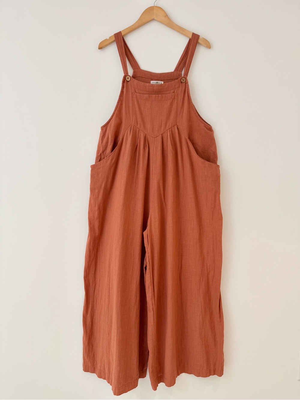 NATURAL LIFE Carrington Wide-Leg Jumpsuit in Rust Burnt Orange , Size M - Picture 8 of 16